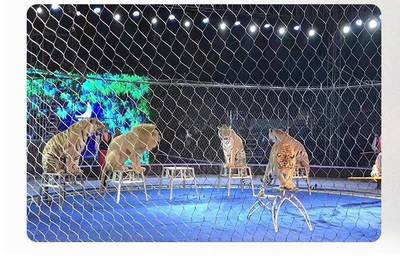 马戏团柔性防护网 马戏团安全围栏网工厂定制